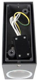 4 db-os falilámpa szett sötétszürke 2-lámpás IP44 - Baleno