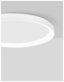 Nova Luce PERTINO mennyezeti lámpa, fehér, 3000K melegfehér, beépített LED, 30W, 1800 lm, 9853671