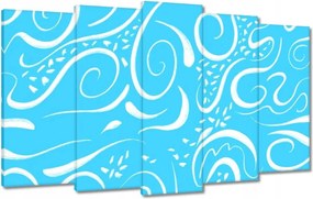 Vászonkép 100x60 Kék foltok