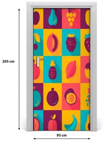 Fotótapéta ajtóra Gyümölcs 75x205 cm
