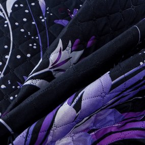 Ágytakaró VIOLET BUTTERFLY, sötétkék Méret: 220 x 240 cm
