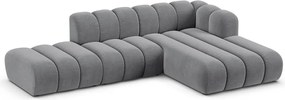 Világosszürke sarokkanapé (jobb oldali) Lupine – Micadoni Home
