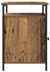 Éjjeliszekrény 2 pcs Régi fa 40 x 42 x 60 cm Faanyag