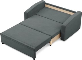 Zeus kanapé, bársony, hab töltet, döntött kartámasz, szürke