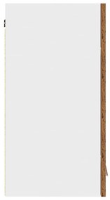 antik fa színű szerelt fa konyhai fali szekrény 60x31x60 cm