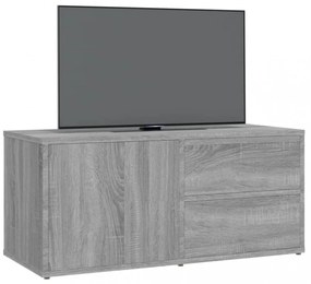 szürke sonoma színű szerelt fa TV-szekrény 80 x 34 x 36 cm