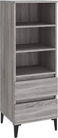 vidaXL szürke sonoma szerelt fa magasszekrény 40 x 36 x 110 cm