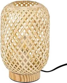 Rabalux alinafe asztali lámpa e14 ip20 natúr rattan skandináv stílus