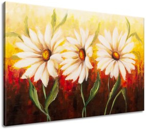 Gario Kézzel festett kép Gyönyöru virágok Méret: 120 x 80 cm