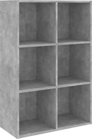 vidaXL betonszürke szerelt fa könyv-/tálalószekrény 66x30x98 cm
