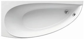 Asszimetrikus kád Ravak Avocado 160x75 cm akrilát bal CQ01000000