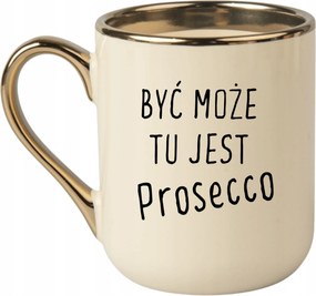 Bögre Elegáns Bézs Arany Rant Vicces Ajándék Itt Prosecco