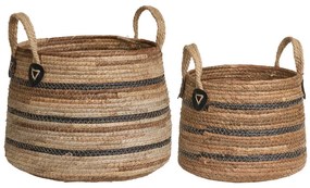 Erba kosarak, banánlevél, natúr, 2db