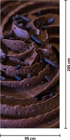 Fotótapéta ajtóra - Csokoládé cupcake (95x205cm)
