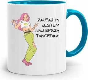 Táncosnőnek Kék Bögre Születésnapi Ajándék fényképes nyomtatással