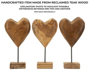 Dobu szobor teak 20x12x37cm