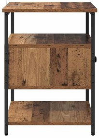 Éjjeliszekrény fiókkal 2 pcs Régi fa 40 x 42 x 56 cm Faanyag