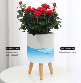 Műanyag önöntözős virágcserép ø 19 cm Calla - Tomasucci