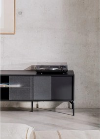 Fekete TV-állvány 116x55x42 cm Met Mini – noo.ma