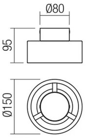 Redo 01-3096 - LED Mennyezeti lámpa PUNKT LED/6W/230V fehér