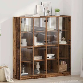 Magasfiú 2 pcs Öreg fa 136 x 37 x 142 cm Faanyag