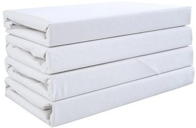 DELUXA 140x240 cm fehér pamut lepedő
