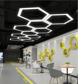 LED csillár zsinóron LED/20W/230V fekete