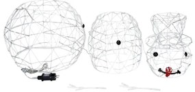 Aigostar-LED Kültéri karácsonyi dekoráció LED/3,6W/31/230V 6500K 90cm IP44 hóember