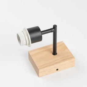 BRILAGI - Fali lámpa BOBO WOOD 1xE27/25W/230V tölgy/fekete/fehér/zöld/dzsungel