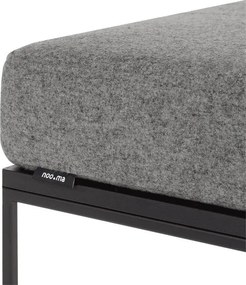 Szürke kárpitozott ülőke Feo – noo.ma