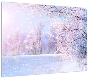 Kép - Fagyos tél (üvegen) (70x50 cm)