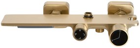 Zuhanyszett REA HELIX Brush Gold