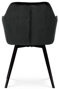 Fekete Bársony Étkezőszék. DCH-425 BK4
