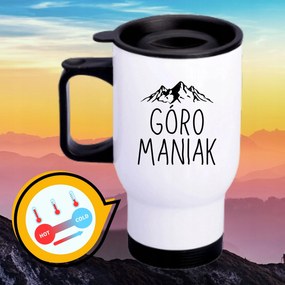 Bögre Fehér Thermo Vicces Ajándék Hegymászó