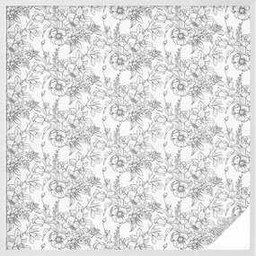 Ablakfólia Szélvédő Adatvédelem Virágos elegancia 100x100