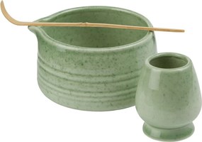 Matcha készítő 4 darabos szett zöld