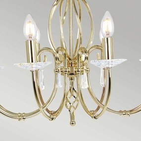 Elstead Lighting AEGEAN AG8-POL-BRASS Csillár 8x60W/E14
