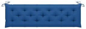 kék oxford szövet kerti padpárna 180 x 50 x 7 cm