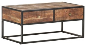 nyers akácfa dohányzóasztal 90 x 50 x 40 cm