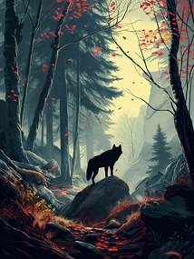 Poszter 75x100cm Erdei visszhangok