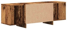 antik fa színű szerelt fa TV-szekrény 120 x 30 x 40,5 cm