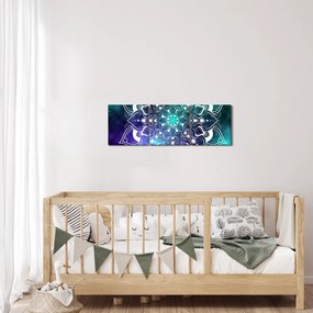 Absztrakció képe (órával) (90x30 cm)
