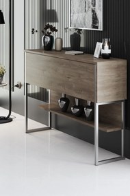 Komód Luxe - Silver, Walnut
