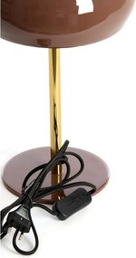 Barna asztali lámpa fém búrával (magasság 34 cm) Surin – Light &amp; Living