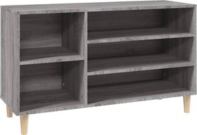 vidaXL szürke sonoma színű szerelt fa cipősszekrény 102x36x60 cm