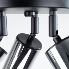 Sollux SL.1369 - Spotlámpa WINX 3xGU10/10W/230V fekete/króm