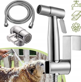 Bidé Tisztító Csaptelep, Tömlővel És Kézizuhany Tartóval