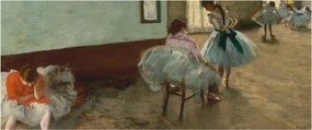 Kép - Edgar Degas, The Dance Lesson, reprodukciók (120x50 cm)