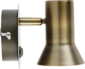 Bronz fali spotlámpa forgatható és dönthető kapcsolóval - Karin 1