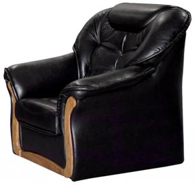 Evelin (textilbőr) fotel, fekete